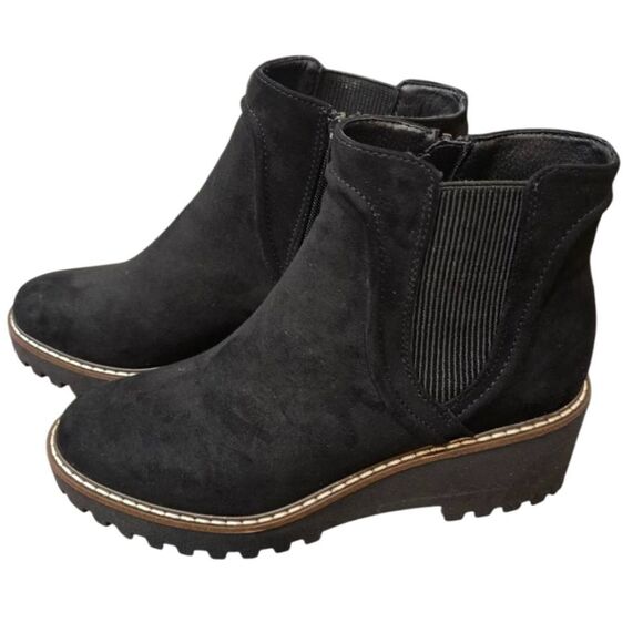 Steve Madden New York Hunny Ankle Boots- Black - Picture 3 of 7